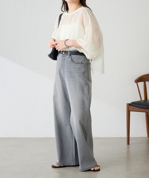 ブラウス シャツ 2WAYスキッパーシアーシャツ/WEB限定 レディースの画像