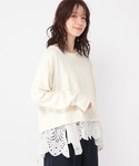 tシャツ レースキャミソールセットプルオーバー...の詳細画像2