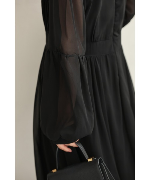 「CAWAII」 長袖ワンピース FREE ブラック レディース_画像4