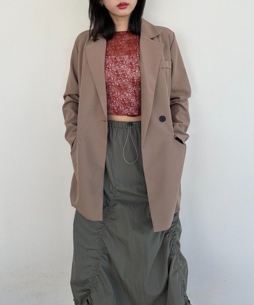 「gossip!ロサンゼルス」 テーラードジャケット S ライトブラウン レディース_画像7