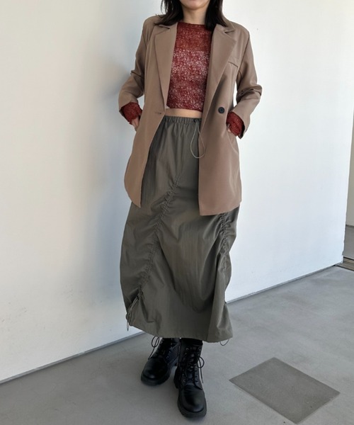 「gossip!ロサンゼルス」 テーラードジャケット S ライトブラウン レディース_画像8