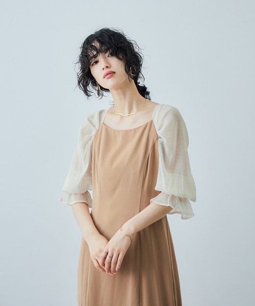 「niana」 長袖ワンピース M ブルー レディースの画像