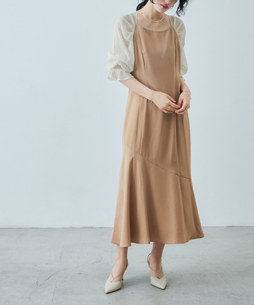 「niana」 長袖ワンピース M ブルー レディースの画像