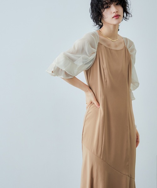 「niana」 長袖ワンピース M ブルー レディースの画像