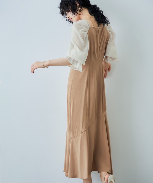 「niana」 長袖ワンピース M ブルー レディースの画像