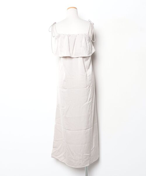 「LILY BROWN」 リボンキャミソールワンピース ONE SIZE ベージュ レディース_画像2