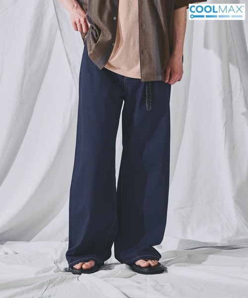 niko and…（ニコアンド） ワイドパンツ ジーンズ LIGHT WIDE 5POCKET