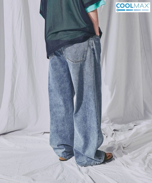 niko and…（ニコアンド） ワイドパンツ ジーンズ LIGHT WIDE 5POCKET