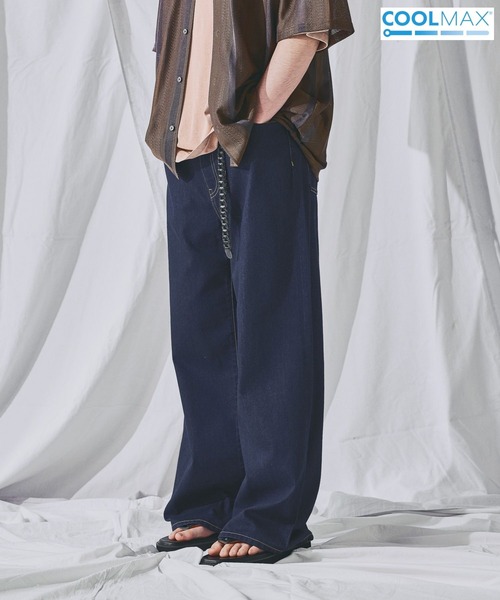niko and…（ニコアンド） ワイドパンツ ジーンズ LIGHT WIDE 5POCKET