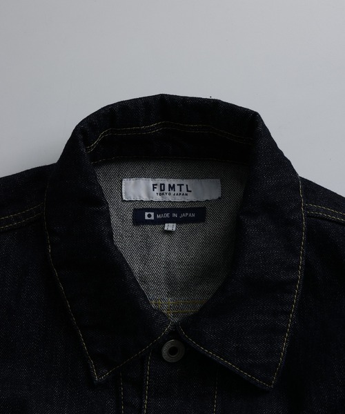 デニムジャケット gジャン FDMTL/ファンダメンタル/PLEATS DENIM JACKET RINSE メンズ レディースの画像