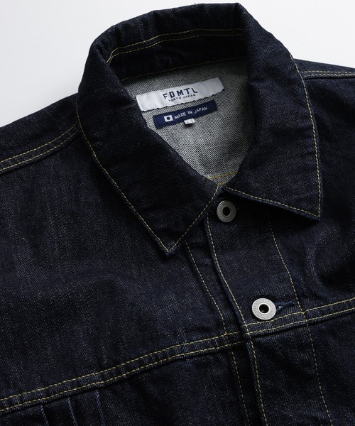 デニムジャケット gジャン FDMTL/ファンダメンタル/PLEATS DENIM JACKET RINSE メンズ レディースの画像