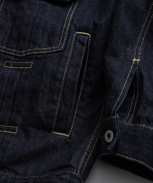 デニムジャケット gジャン FDMTL/ファンダメンタル/PLEATS DENIM JACKET RINSE メンズ レディースの画像