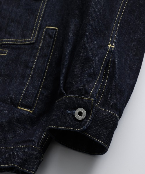 デニムジャケット gジャン FDMTL/ファンダメンタル/PLEATS DENIM JACKET RINSE メンズ レディースの画像