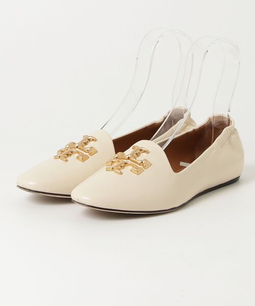 トリーバーチパンプスベージュ24,5 TORY BURCH（トリーバーチ） フラットパンプス 7M ベージュ レディース