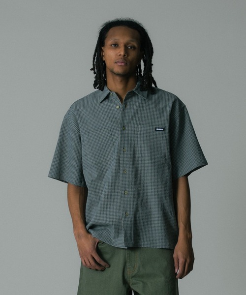 XLARGE（エクストラ ラージ） シャツ PLAID S/S SHIRT メンズ