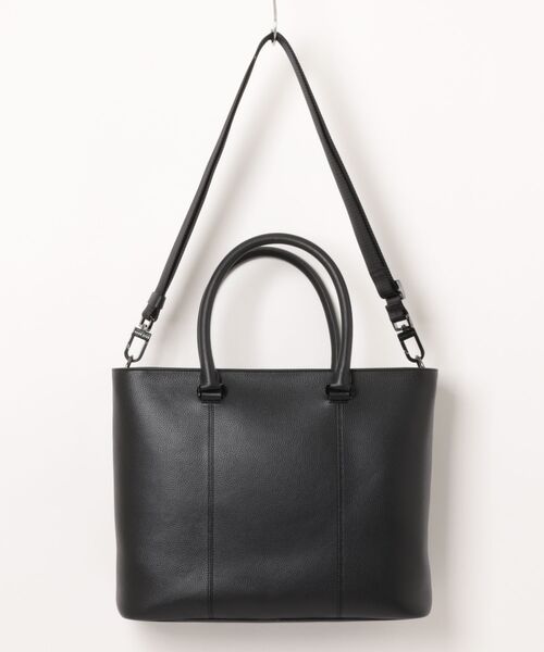 COLE HAAN モダン トートバッグ 2way 肩掛け mens. 黒 COLE HAAN（コールハーン） トートバッグ ベルモント トート mens
