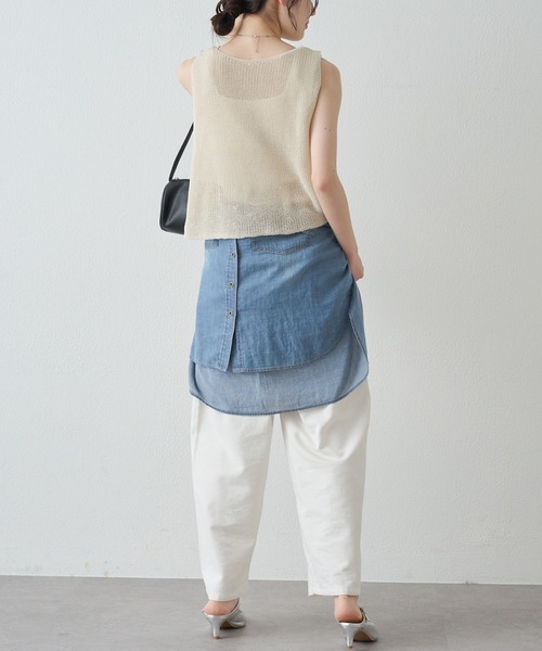 pual ce cin ベスト ジレ 片畦ニットビスチェ レディース : ZOZOTOWN