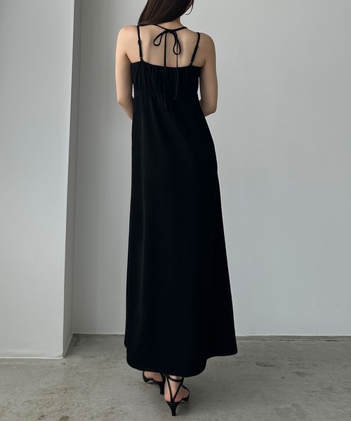 「Louere」 コンビワンピース MEDIUM チャコール レディースの画像
