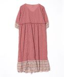 「Les Olivades」 花柄7分袖ワンピ...の詳細画像1