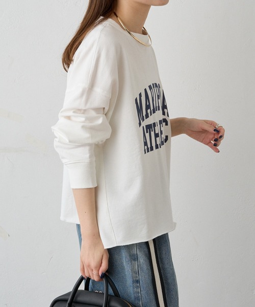 「PUAL CE CIN」 長袖カットソー FREE オフホワイト レディース_画像2