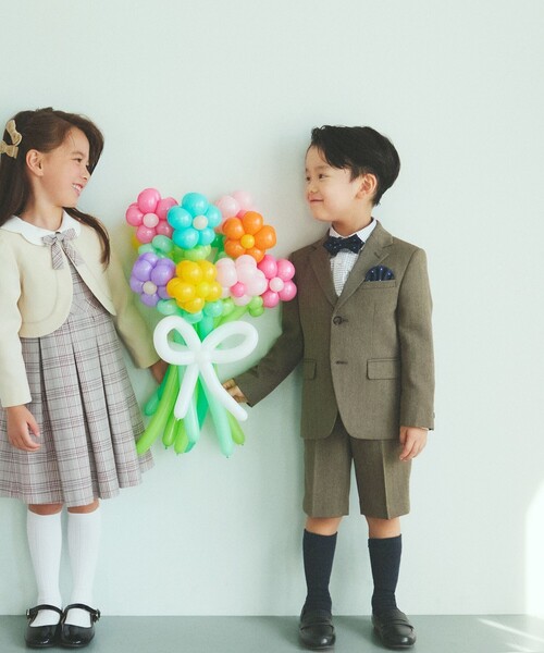 「BEAMS mini」 「KIDS」セットアップ 120 ベージュ キッズの画像