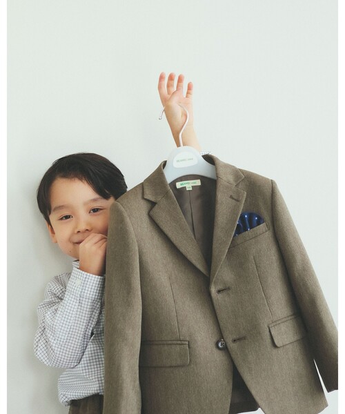 「BEAMS mini」 「KIDS」セットアップ 120 ベージュ キッズの画像