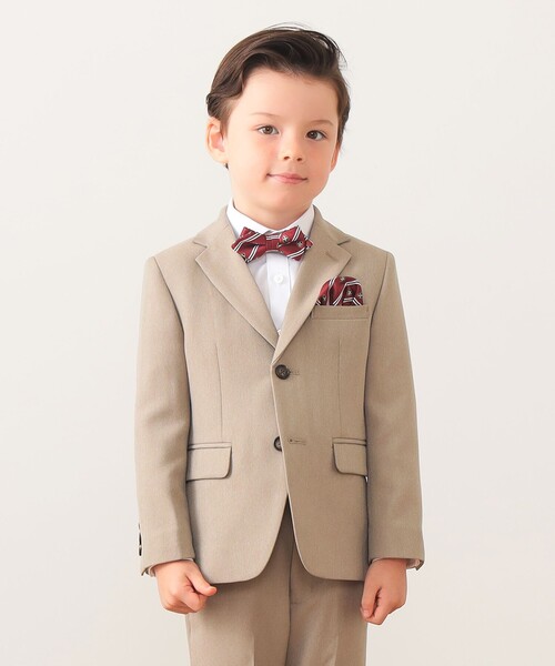 「BEAMS mini」 「KIDS」セットアップ 120 ベージュ キッズの画像