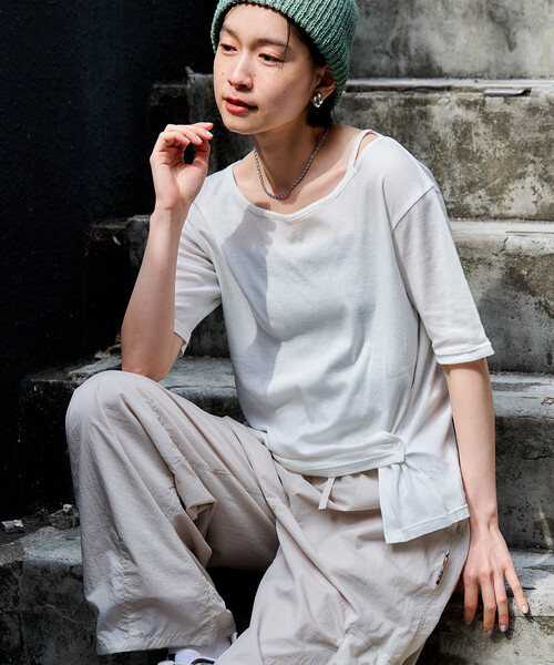 FREAK'S STORE（フリークスストア） tシャツ 「カシミヤ入り」 ガーゼ