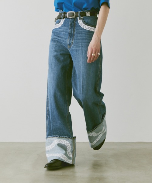 「soerte」 デニムパンツ 1 ブルー メンズ_8