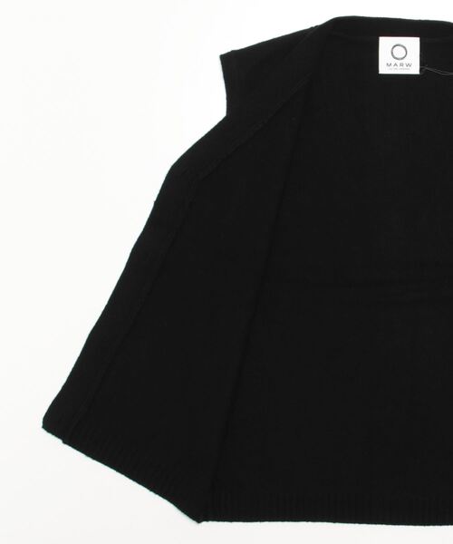 「MARW UNITED ARROWS」 ニットベスト FREE ブラック レディース_画像2