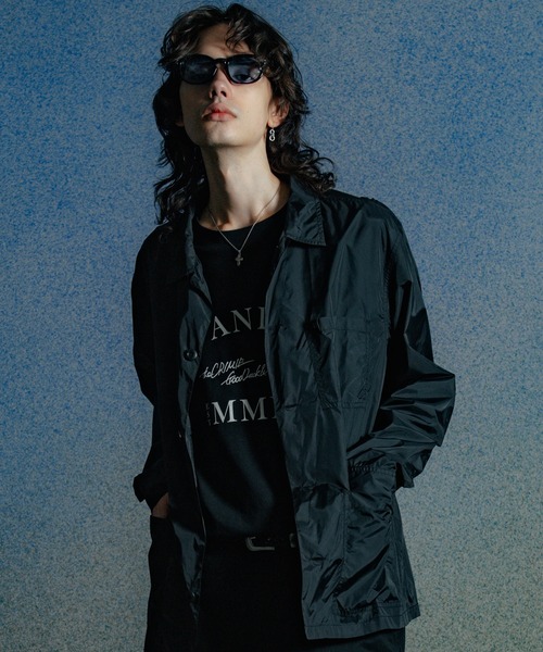 「CRIMIE」 長袖シャツ L ブラック メンズの画像