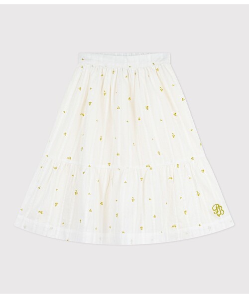 PETIT BATEAU - スコート フラワープリントスカート キッズ 小わっぱ服 子ども服、シューズ-スカート-ベビー、キッズ、マタニティ