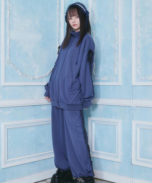 whinny ジャージセットアップ Whinny ジャージブルゾン FREE ブルー レディース : ZOZOTOWN Yahoo!店