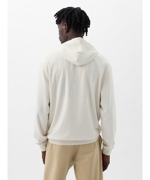 GAP（ギャップ） ジップアップパーカー X-LARGE ホワイト系その他