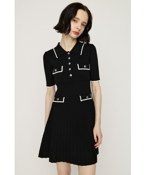 SLY（スライ） ワンピース 半袖 COLLARED FRONT PK S/OP カラード