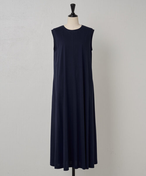 「BEARDSLEY」 ノースリーブワンピース 0 ネイビー レディース_画像6