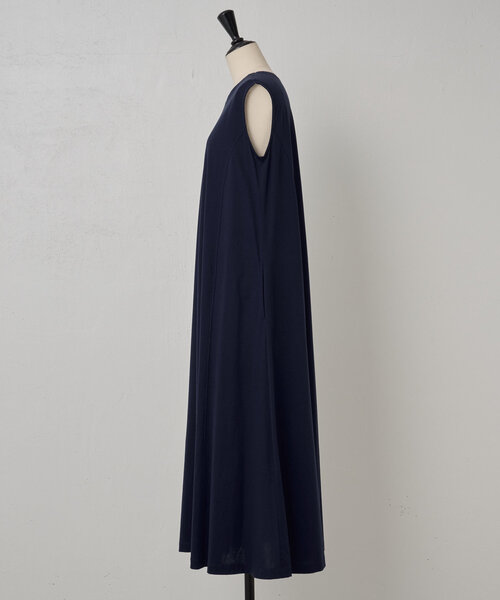 「BEARDSLEY」 ノースリーブワンピース 0 ネイビー レディース_画像9