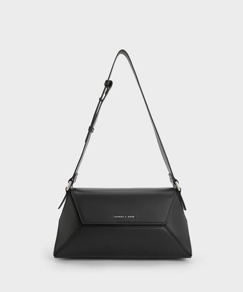 レディース CHARLES & KEITH ショルダーバッグ ブラック