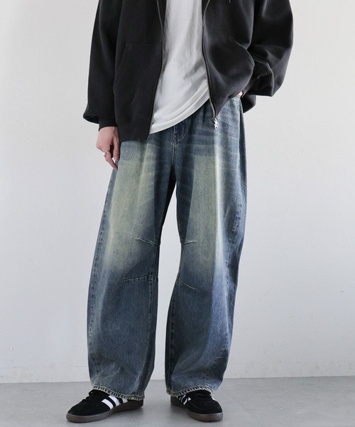 「RAGEBLUE」 デニムパンツ SMALL ホワイト メンズ_画像8