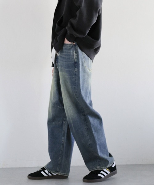 「RAGEBLUE」 デニムパンツ SMALL ホワイト メンズ_画像9