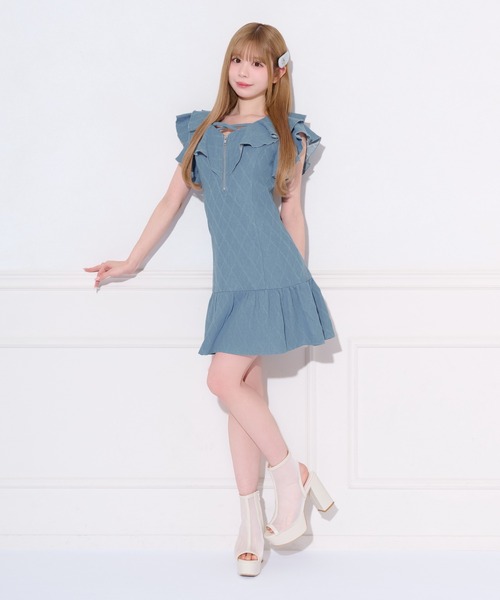 「apres jour」 ノースリーブワンピース SMALL ネイビー レディース_画像3