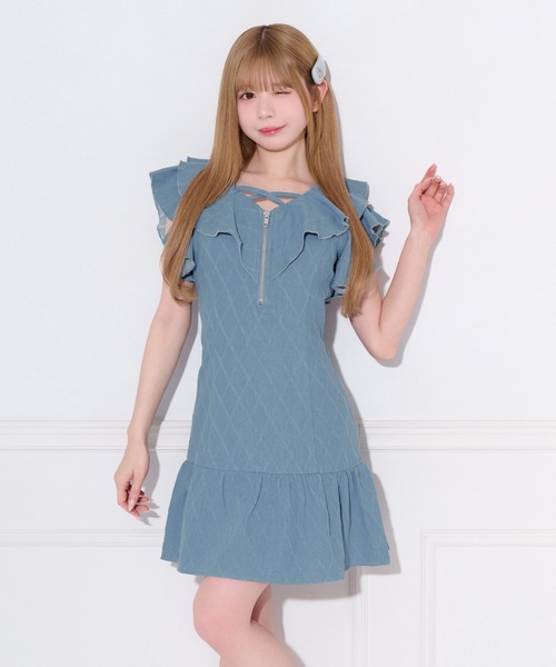 「apres jour」 ノースリーブワンピース SMALL ネイビー レディース_画像5