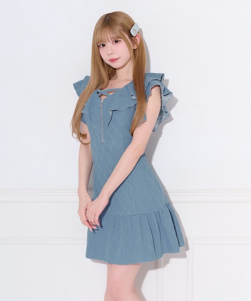 「apres jour」 ノースリーブワンピース SMALL ネイビー レディース_画像6