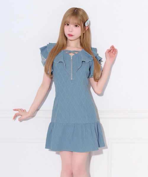 「apres jour」 ノースリーブワンピース SMALL ネイビー レディース_画像7