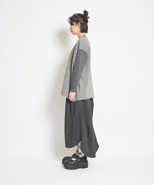 「gomme」 ロングスカート MEDIUM ブラック レディース_画像6