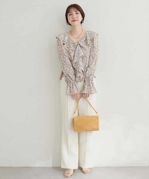 「natural couture」 長袖ブラウス FREE サックスブルー レディース_画像6