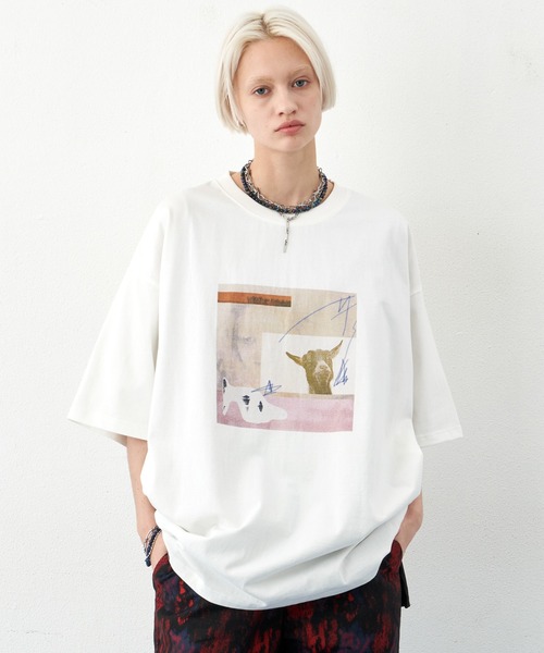 「AIVER」 半袖Tシャツ SMALL ブラック メンズ_画像2