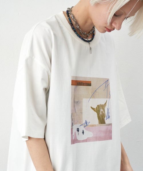 「AIVER」 半袖Tシャツ SMALL ブラック メンズ_画像5
