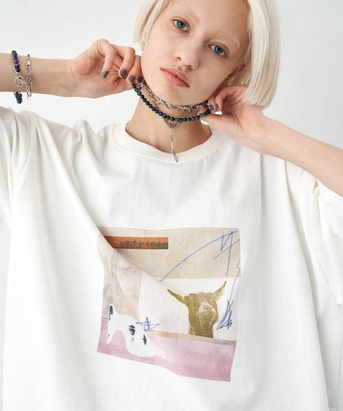 「AIVER」 半袖Tシャツ SMALL ブラック メンズ_画像6
