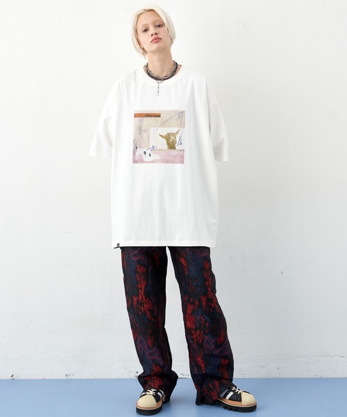「AIVER」 半袖Tシャツ SMALL ブラック メンズ_画像8
